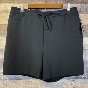 NWT INC Regular Fit Black Pull On Shorts XL Office Minimalist Business Casual